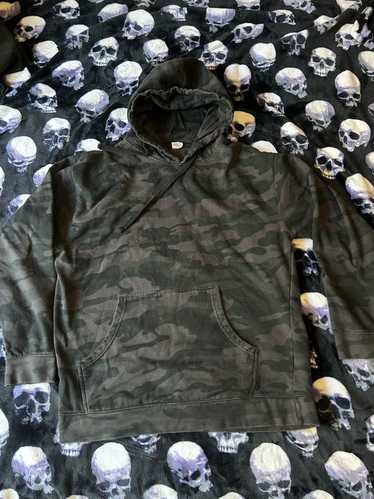 Vintage black all over camo hoodie