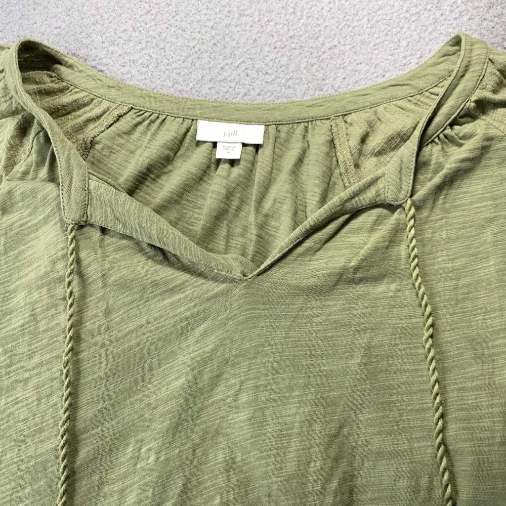 Vintage Green 3/4 Sleeve Womens Medium Top Classi… - image 7