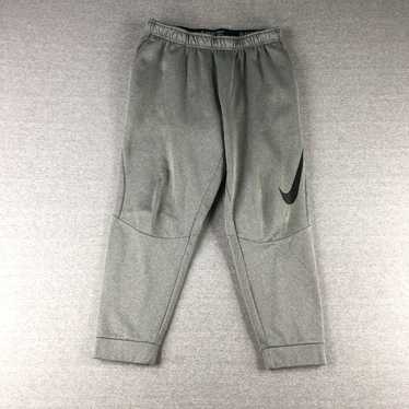 Nike Mens Grey Swoosh Drawstring Track Joggers Ex… - image 1