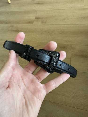 Saint Laurent Paris SS15 Blackout Western Belt