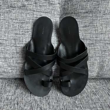 The Row The Row Kris Leather Sandal, Black Size I… - image 1