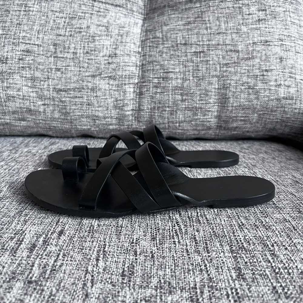 The Row The Row Kris Leather Sandal, Black Size I… - image 2