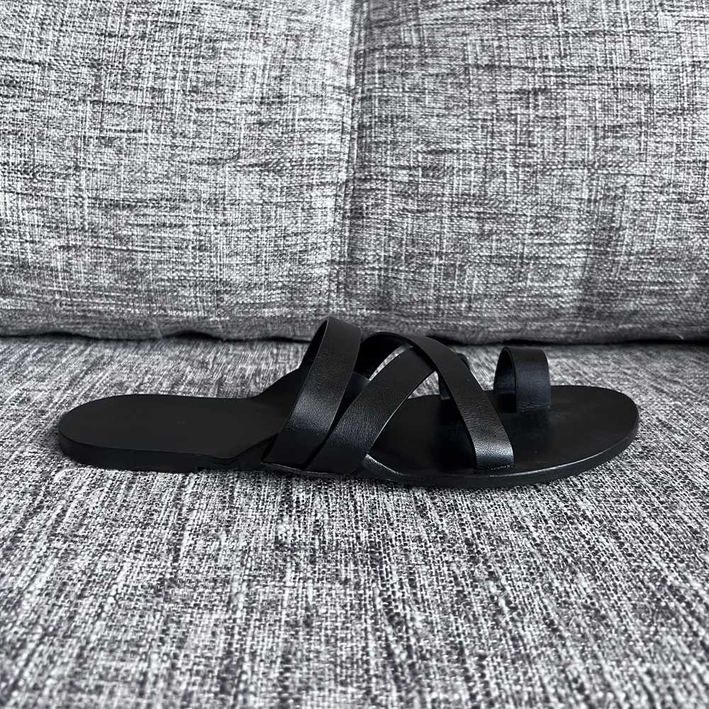 The Row The Row Kris Leather Sandal, Black Size I… - image 3