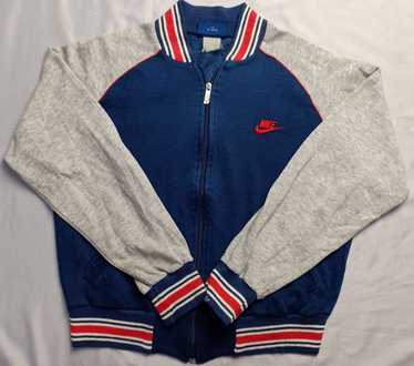 Nike × Varsity Jacket × Vintage Vintage Nike Blue… - image 1