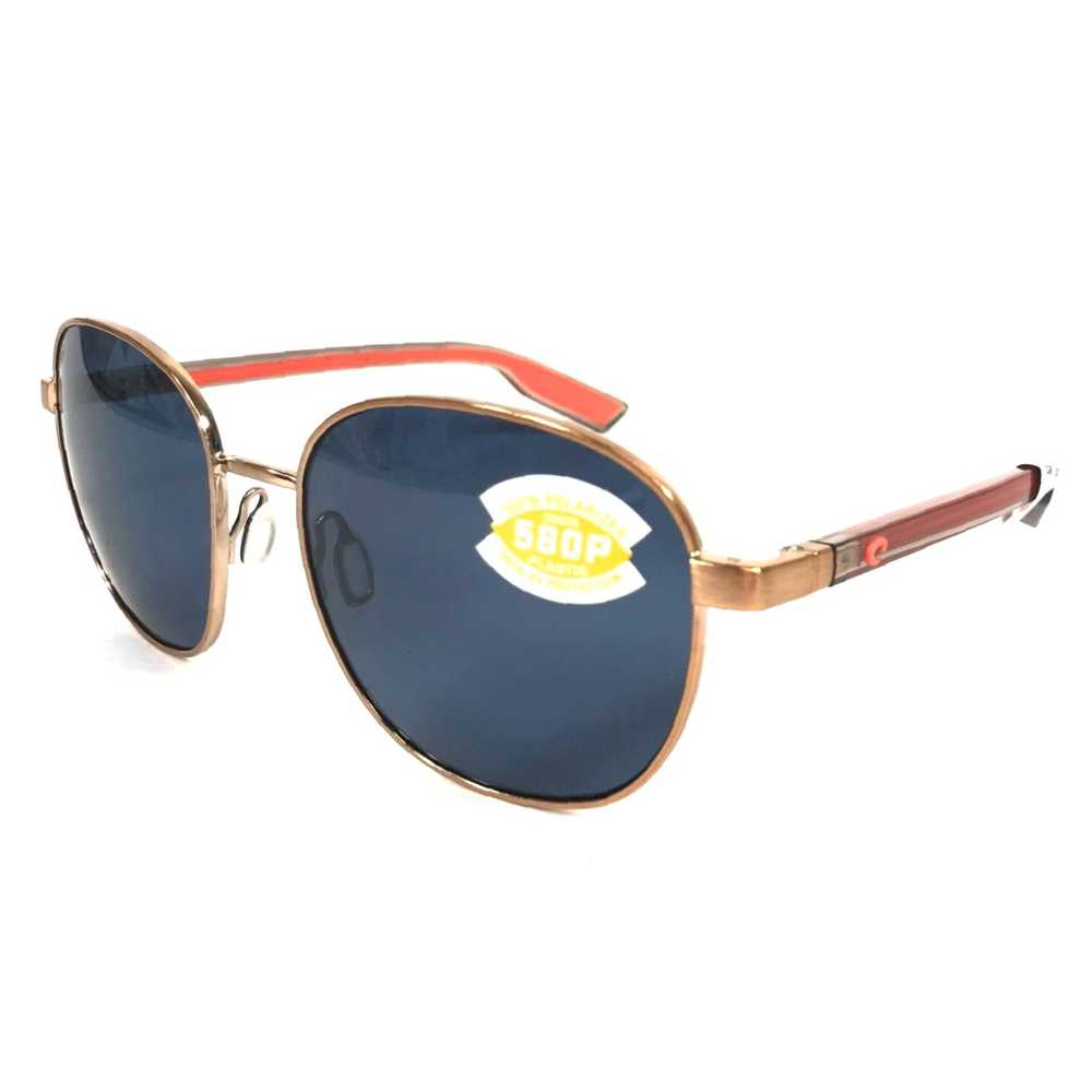 Costa Del Mar Rose Gold Framed Gray Lensed Polari… - image 1