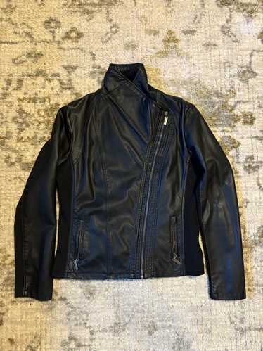 Japanese Brand Asymmetric Leather Jacket