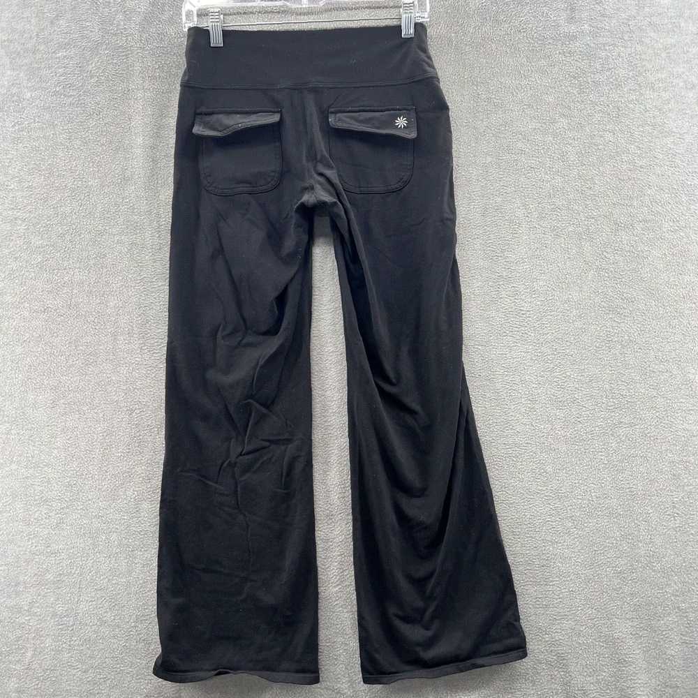 Athleta Soft Stretchy Black Wide Leg Pants with S… - image 2