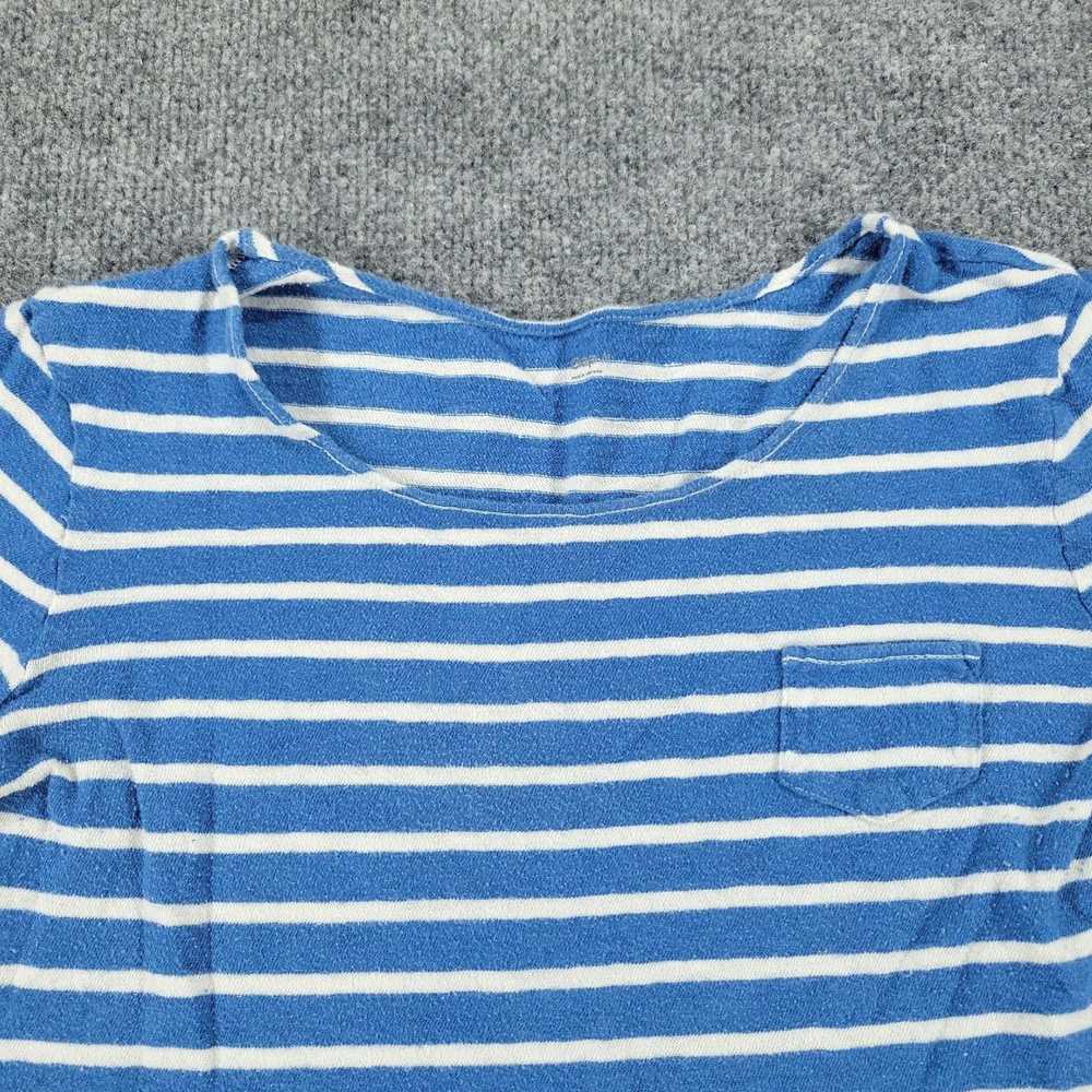 Gap Women's Medium Sized Blue and White Striped C… - image 2