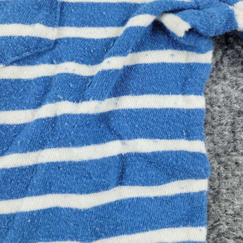 Gap Women's Medium Sized Blue and White Striped C… - image 5