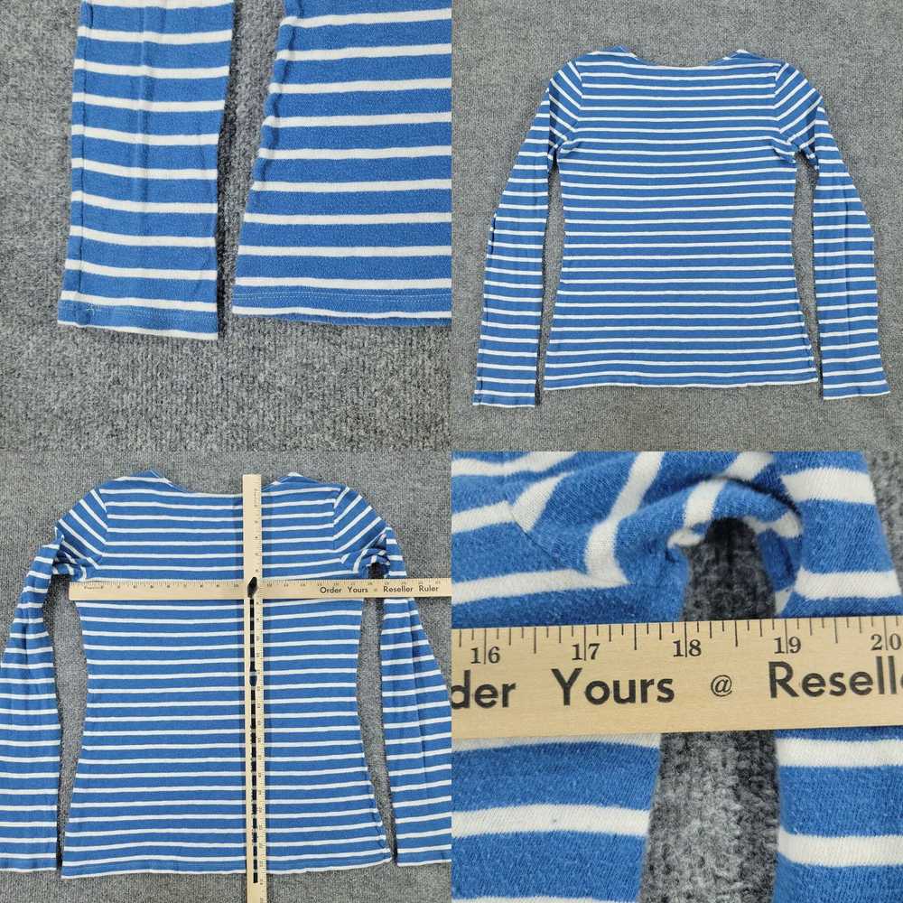 Gap Women's Medium Sized Blue and White Striped C… - image 8