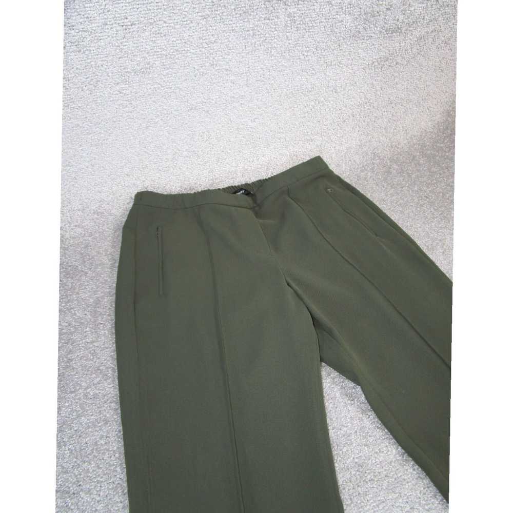 Theory Womens Demitra Green Matte Twill 10 Pull O… - image 3