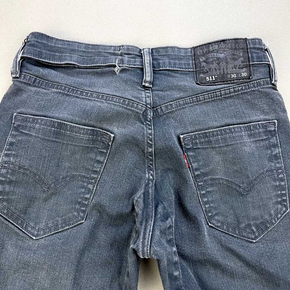 Levi's Levis 511 Commuter Jeans Men 30x30 Gray De… - image 2