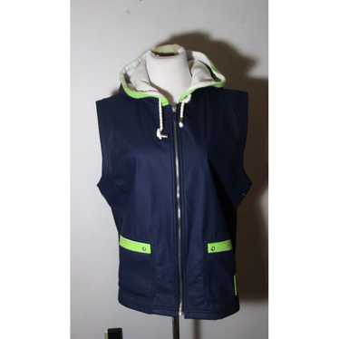 CO Blue Hooded Waterproof Vest for Women by LIZ &… - image 1