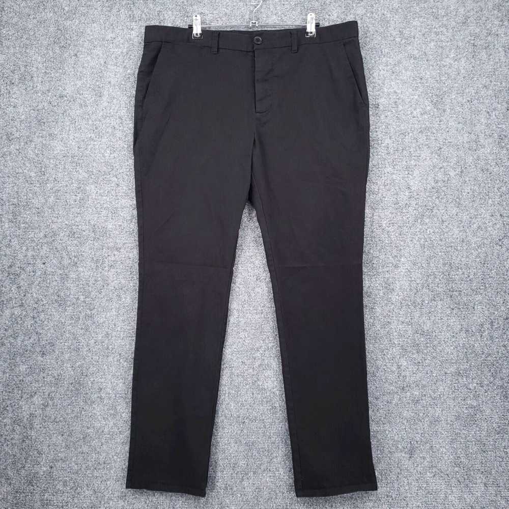 Allsaints Black Park Chino Stretch Straight Slim … - image 1