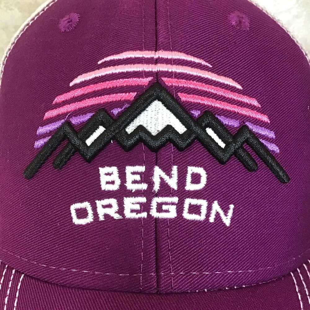 Vintage Bend Oregon Hat Unisex Snapback Plum Purp… - image 2