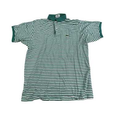 Lacoste × Vintage Vintage Izod Lacoste Green & Wh… - image 1