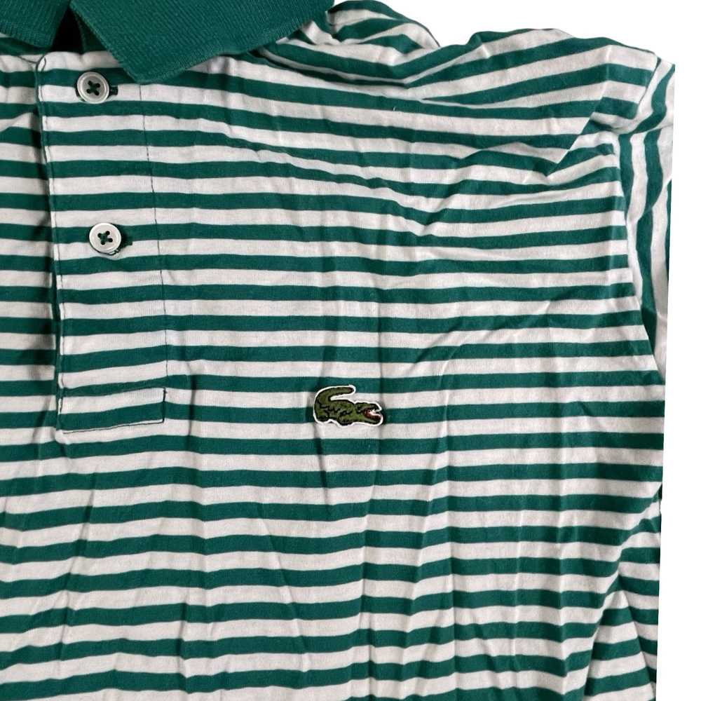 Lacoste × Vintage Vintage Izod Lacoste Green & Wh… - image 3