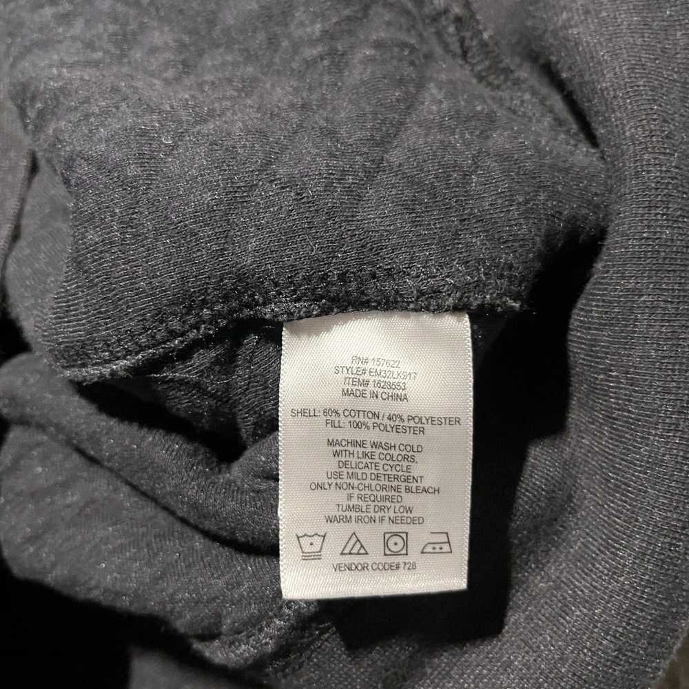 Eddie Bauer Mens XL Snap Front Gray Quilted Long … - image 7