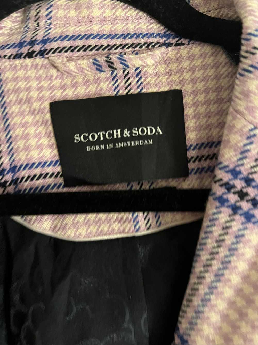 Scotch & Soda Pink Plaid Blazer - image 2