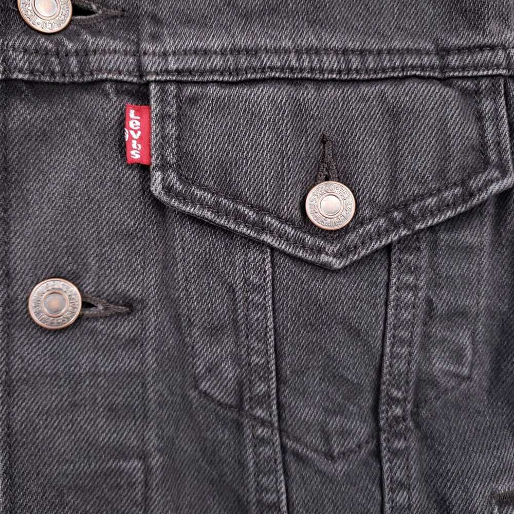 Levi's Authentic Mens XS Gray Denim Trucker Style… - image 7