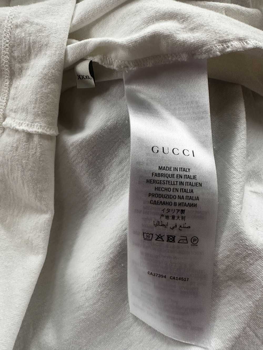 Gucci Gucci White Deer Embroidered T-Shirt - image 4