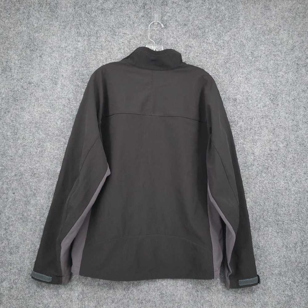 Vintage Mens Medium Gray Polartec Fleece Full Zip… - image 2