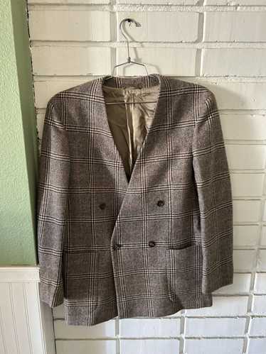 Gucci Gucci Lapeless Checkered Blazer (sz48)