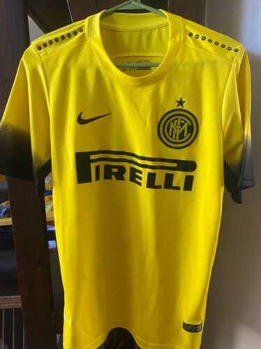 90s Nike Pirelli ユニフォーム PIRELLI INTER 1908 Milan ~ NIKE Yellow Soccer Futbol