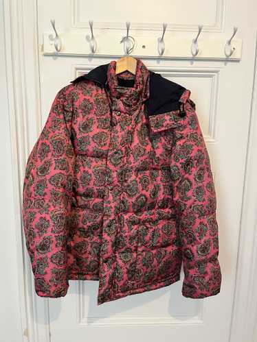 Noah Pink Noah Paisley Cashball Puffer Jacket Coat