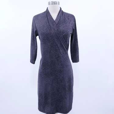 Vintage Luxurious Panama Faux Wrap Style Dress in… - image 1