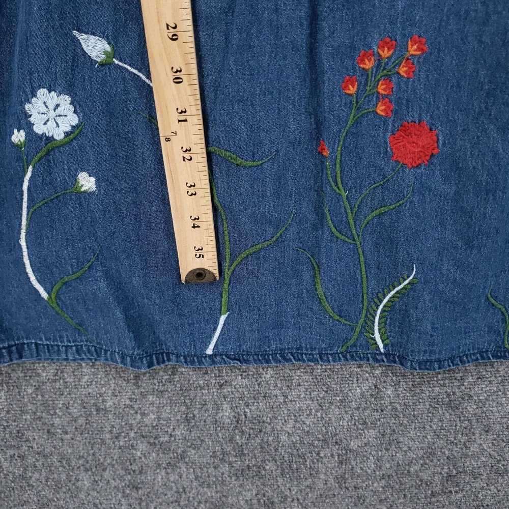 Vintage Premium Women's Medium Blue Denim A Line … - image 4