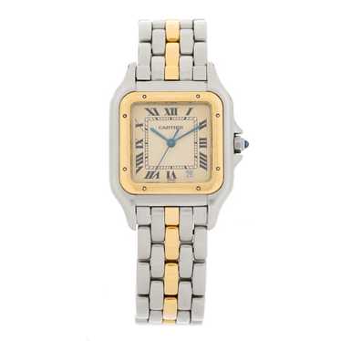 CARTIER Stainless Steel 18K Yellow Gold 27mm Pant… - image 1