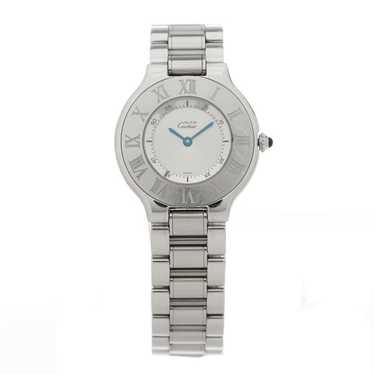 CARTIER Stainless Steel 31mm Must De 21 Quartz Wa… - image 1