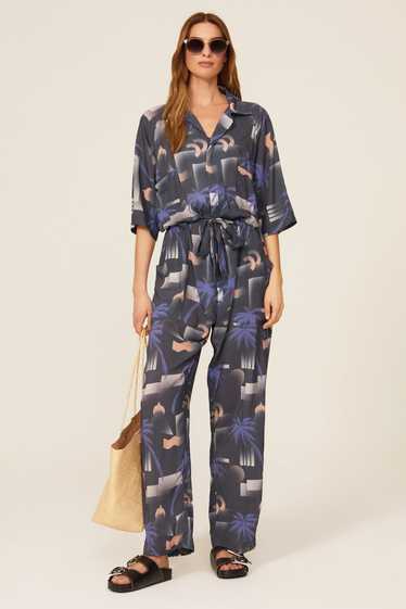 Paradised Blue Apres Beach Jumpsuit