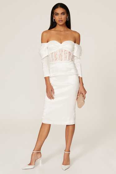 elle zeitoune Olivia Off the Shoulder Dress