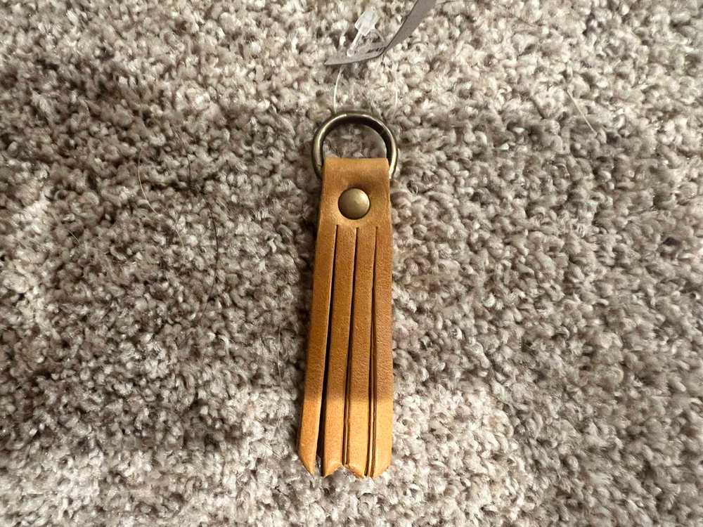 Portland Leather Tassel Keychain - image 2