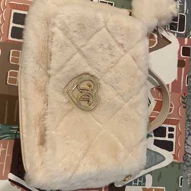 Juicy Couture white fluffy crossbody bag