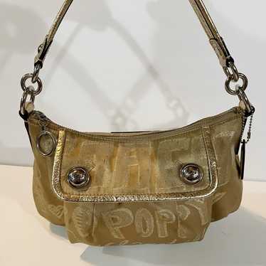 HOBO Poppy Crossbody bag shops metallic gold