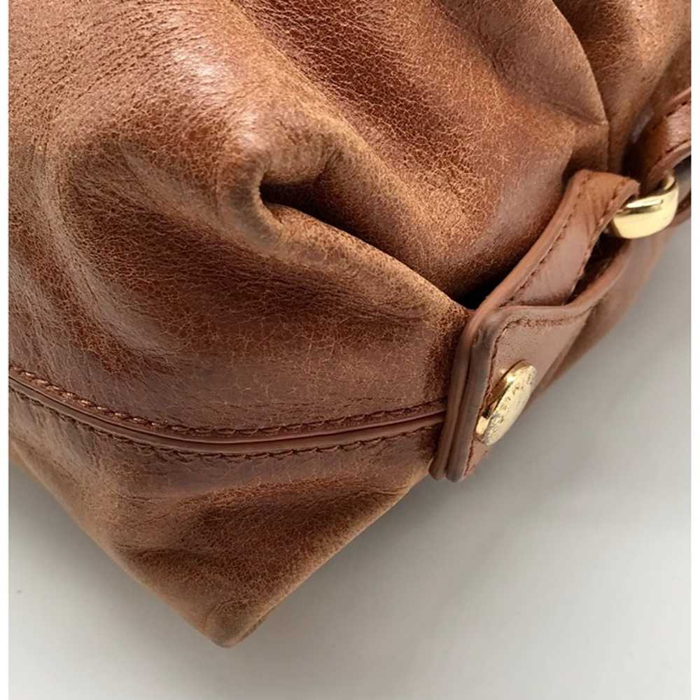 Badgley Mischka Light Brown Leather Hobo Bag - image 6