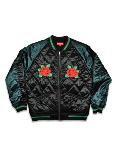 Supreme FW13 Satin Roses Bomber