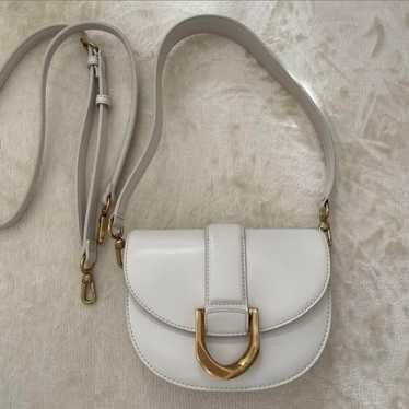 White leather shoulder bag - image 1