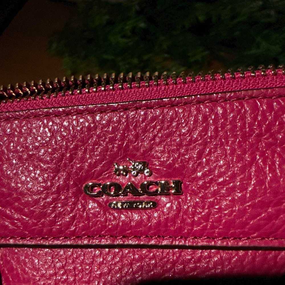 COACH Pink Leather × Boa Mini Boston Shoulder Bag - image 8