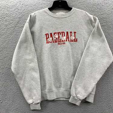 Etro Authentic Retro 90s Gray Baseball Mom Sweater