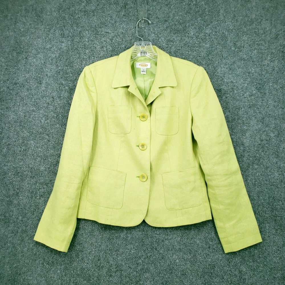 Talbots Talbots Blazer Womens 2 Lime Green Single… - image 1