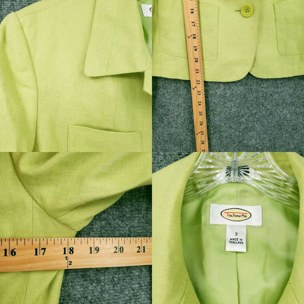 Talbots Talbots Blazer Womens 2 Lime Green Single… - image 4