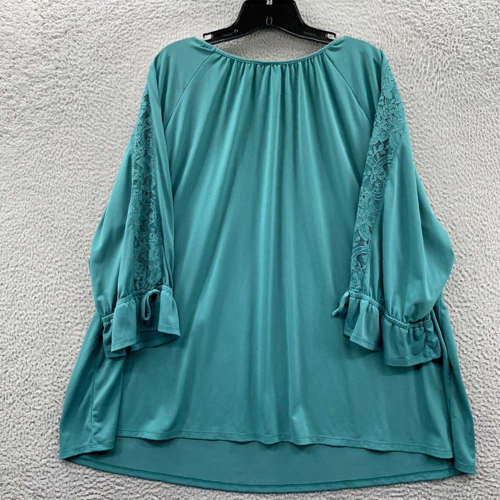 Vintage Luxurious Green 3/4 Sleeve Womens 3XWP To… - image 2