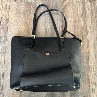 Michael Kors Black Heather Leather Shoulder Bag - image 1