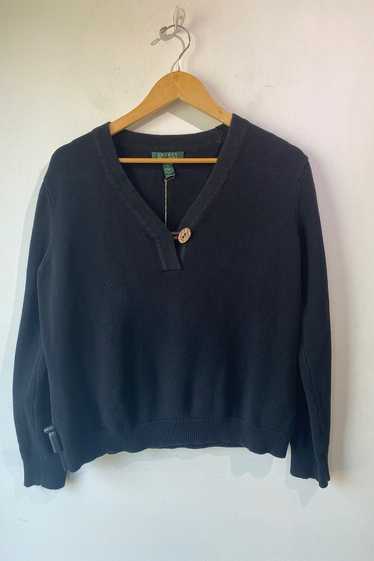 Lauren Ralph Lauren Black Button Sweater