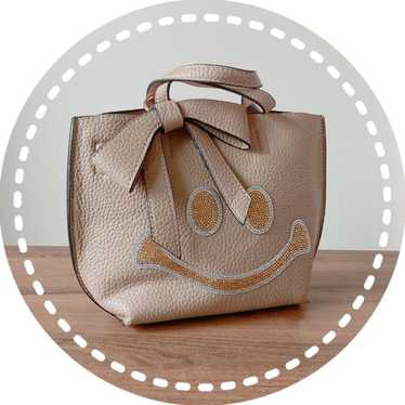 Beige Smile Mark Handbag - image 1