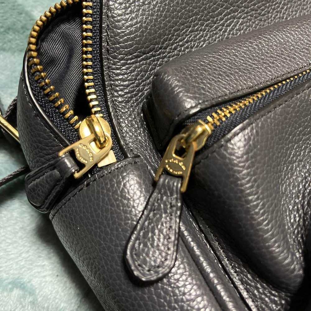 COACH Gray Leather Backpack - image 7